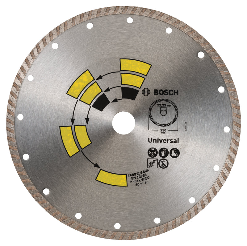 Disco de corte diamantado universal Bosch turboD= 230 mm