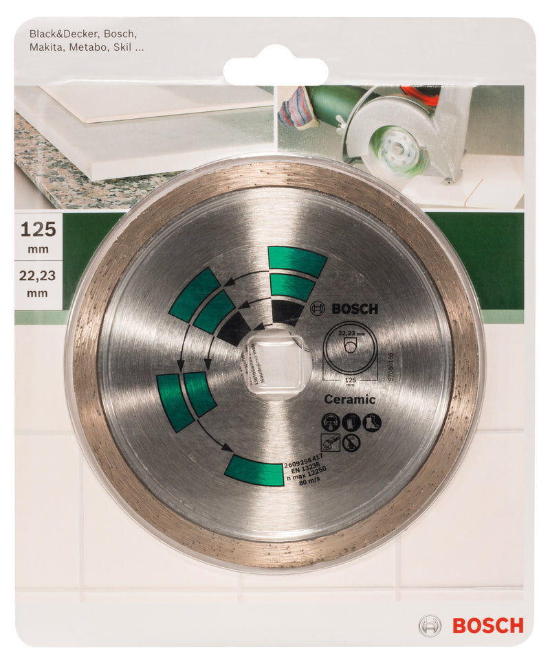 Disco de corte de diamante Bosch para azulejos D= 125 mm
