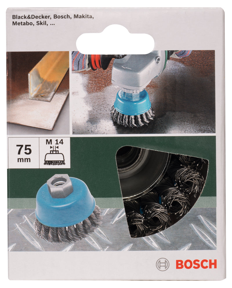 Bosch 75Mm Cup Brush Knotted Wire