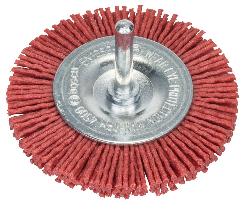 Escovas de arame Bosch para berbequins - Arame de nylon com abrasivo de coríndon K80, 75 mm