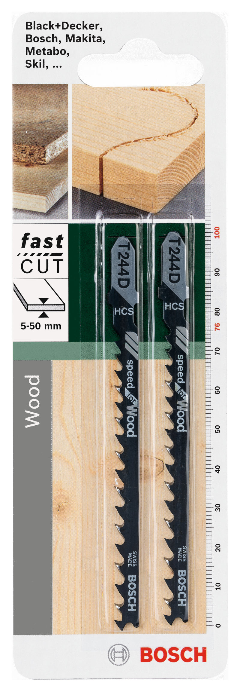 Lâmina de serra tico-tico Bosch HCS, T 244 DSpeed ​​​​??para madeira