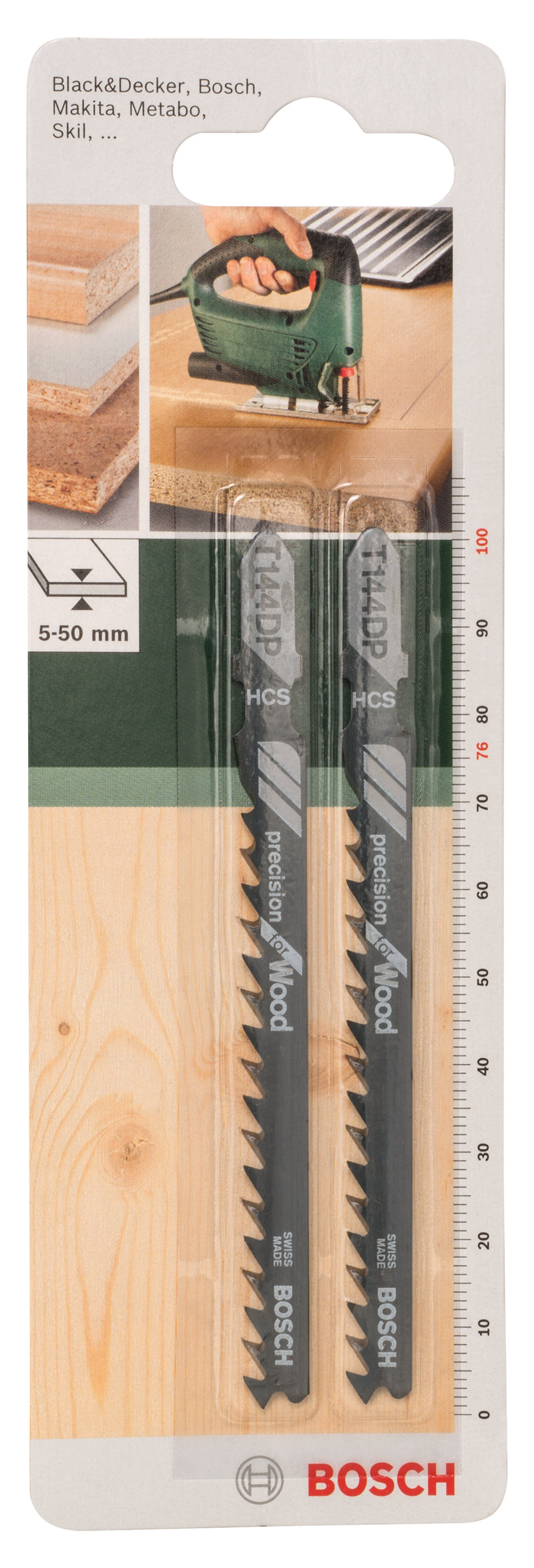 Lâmina de serra tico-tico Bosch HCS, T 144 DPPrecision para madeira