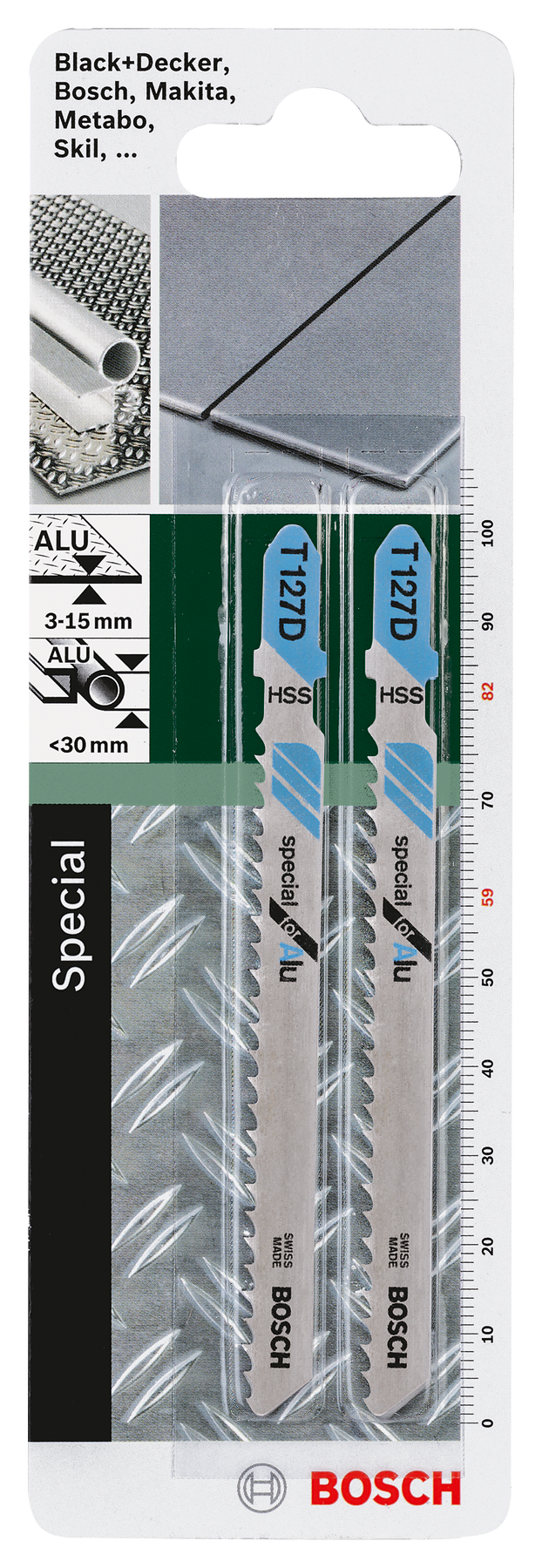 Lâmina de serra tico-tico Bosch HSS, T 127 DSpecial para Alumínio