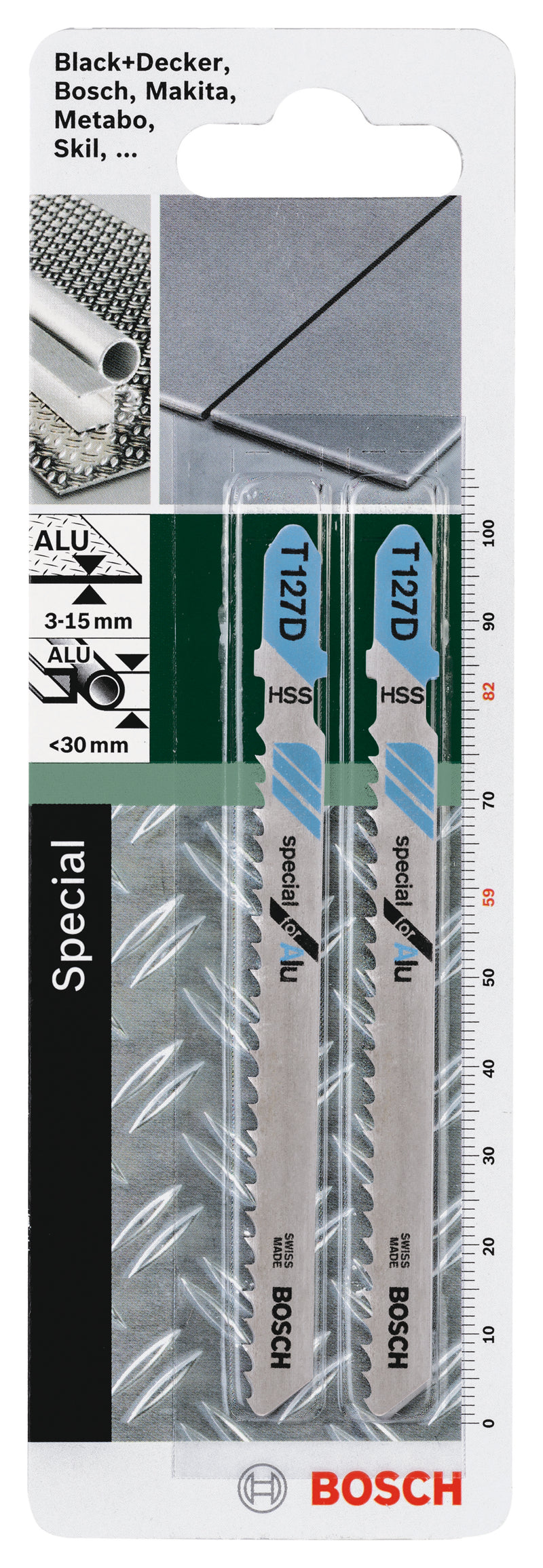 Lâmina de serra tico-tico Bosch HSS, T 127 DSpecial para Alumínio