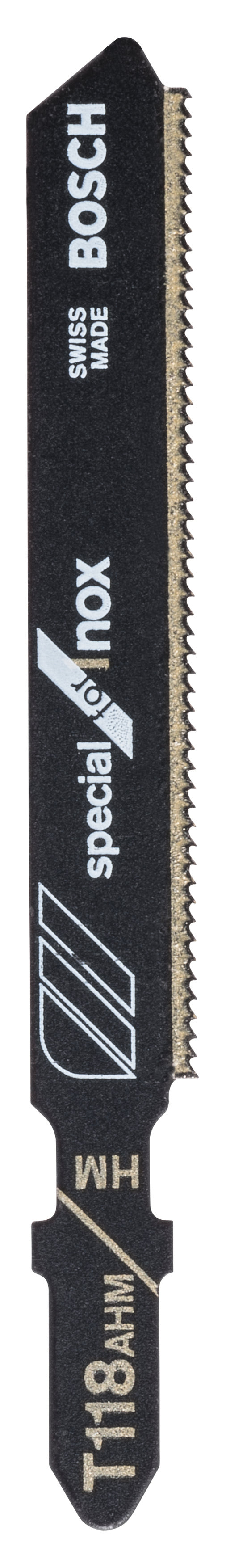 Lâmina de serra tico-tico Bosch Carbide, T 118 AHM especial para inox