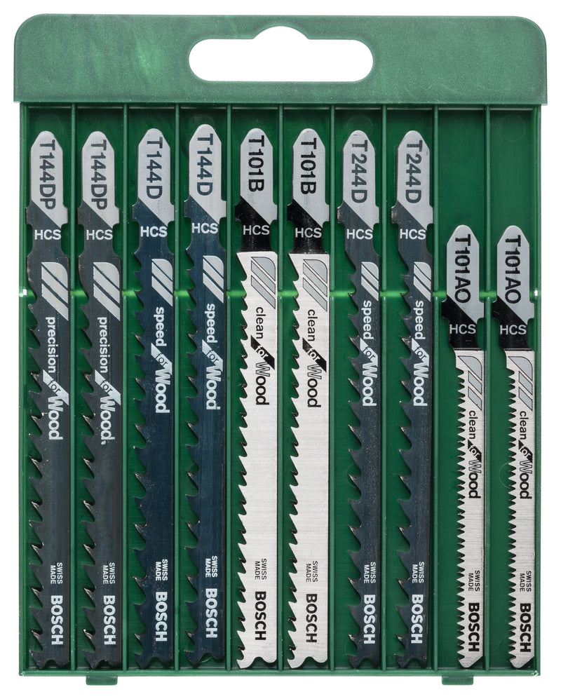 Bosch 10Pc T-Set Jigsaw Blade