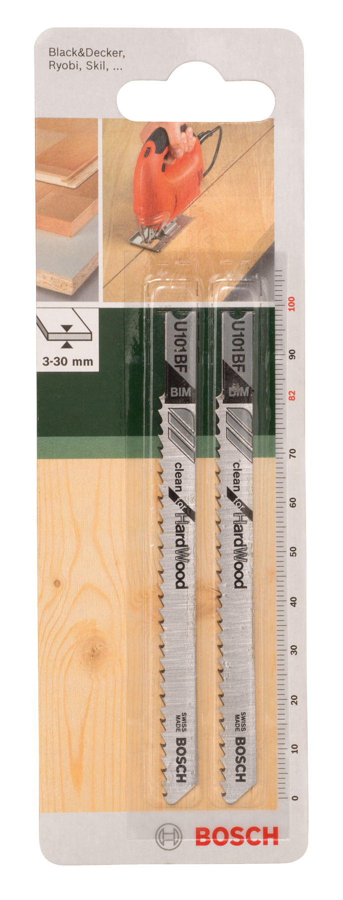 Lâmina de serra tico-tico Bosch BIM, U 101 BFClean para madeira dura