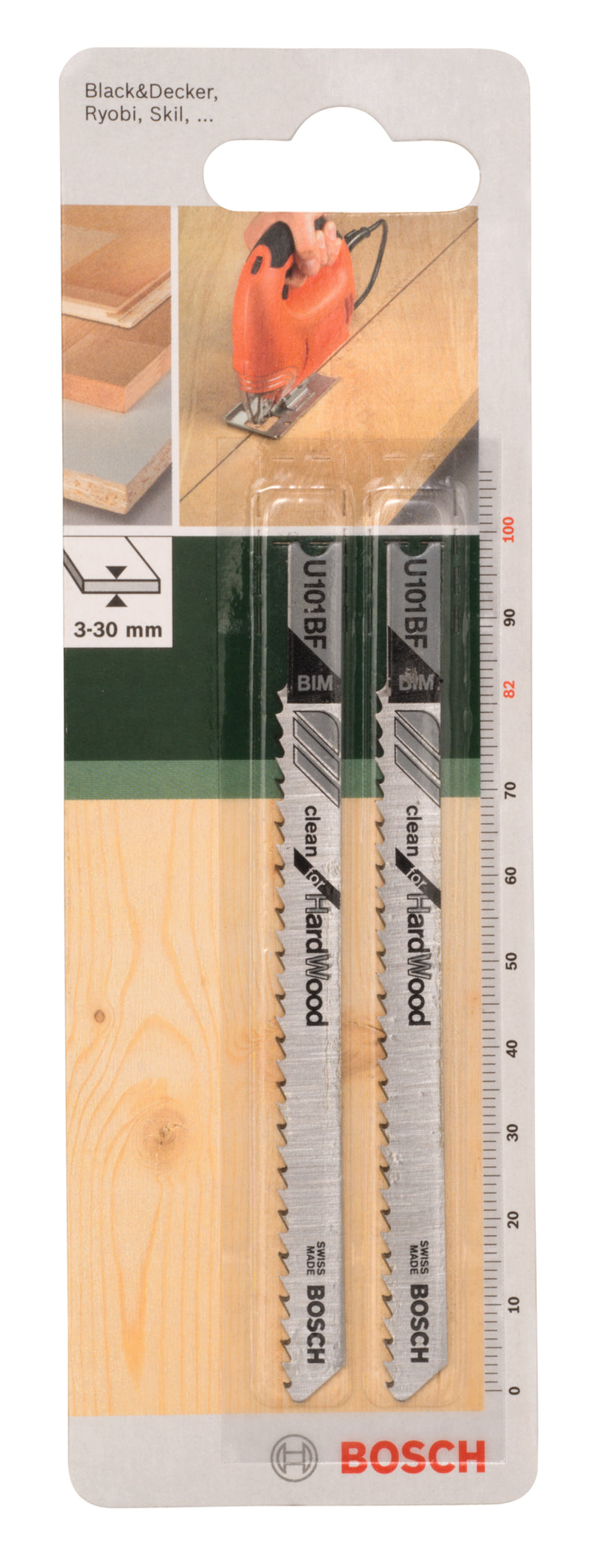 Lâmina de serra tico-tico Bosch BIM, U 101 BFClean para madeira dura