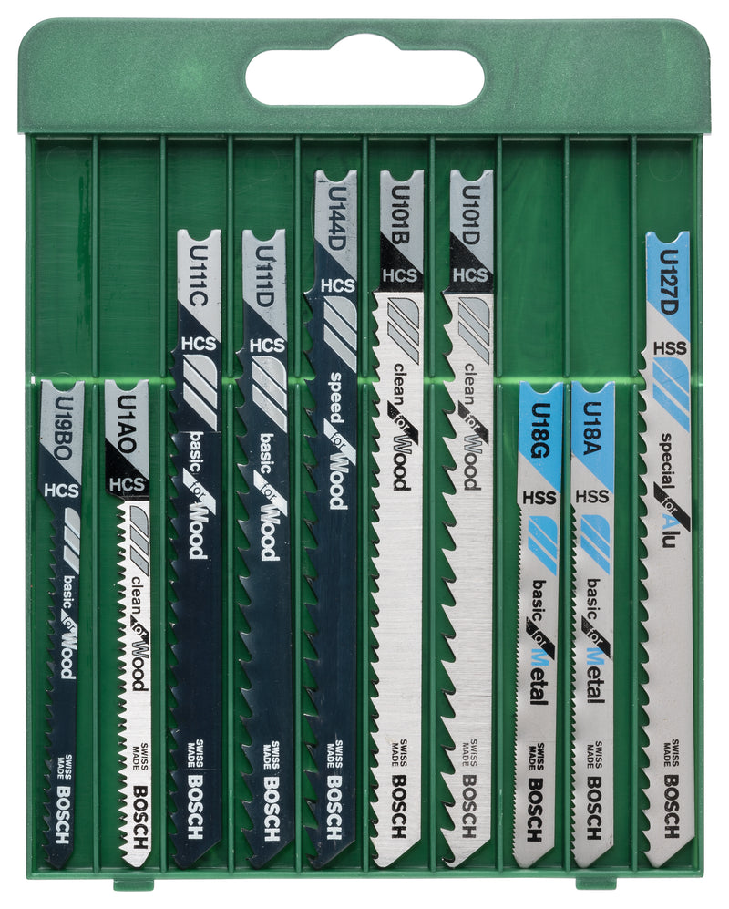 Lâmina de serra tico-tico Bosch 10 peças U-Set