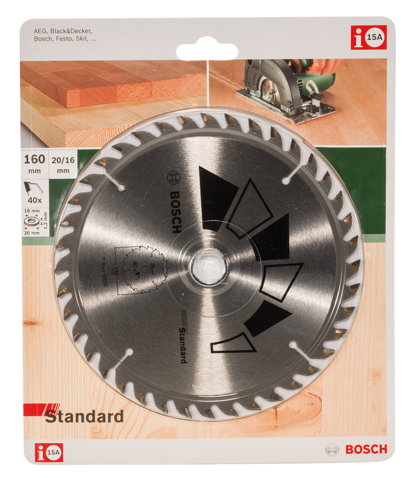 Lâmina de serra circular Bosch GT WO H 160x20-40