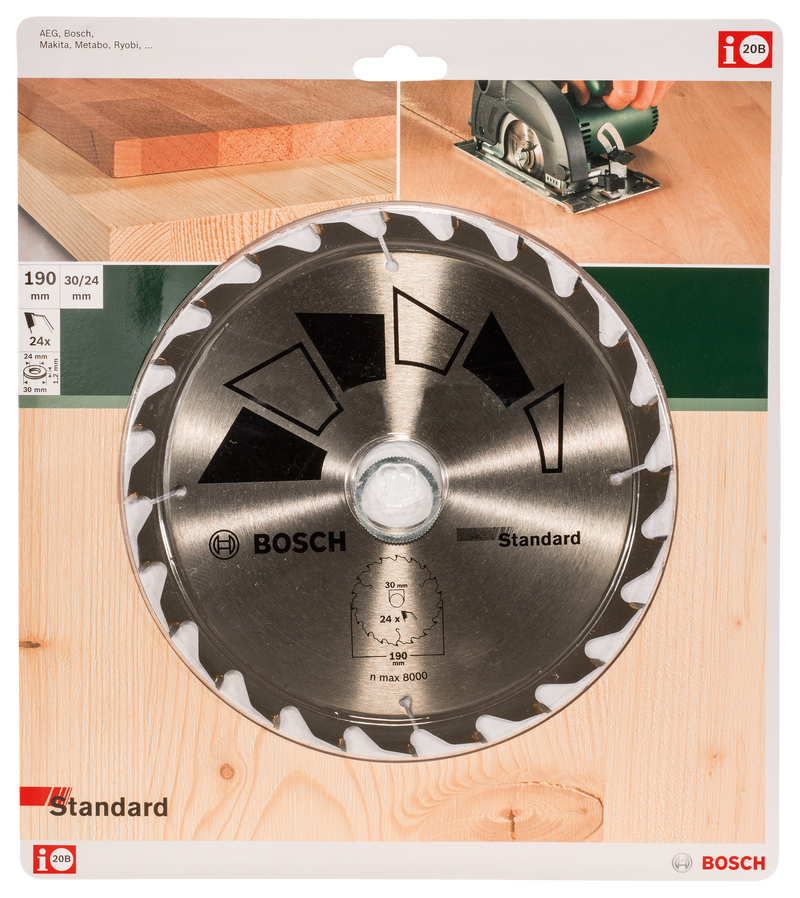 Lâmina de serra circular Bosch GT WO H 190x30-24
