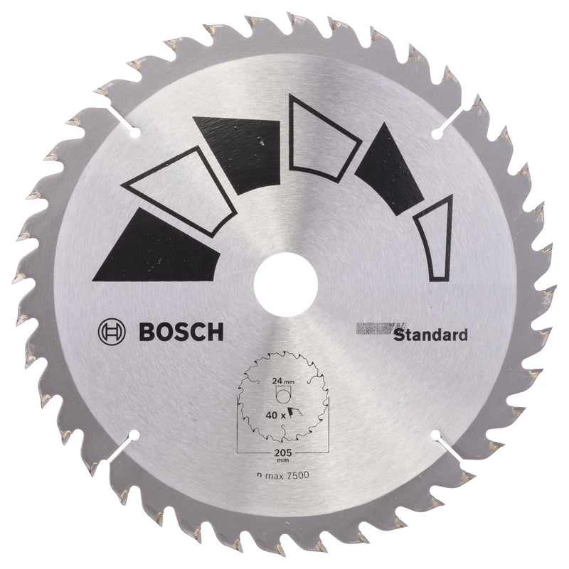 Bosch Circular Saw Blade STANDARDD= 205 mm; hole= 24/20 mm; of= 40