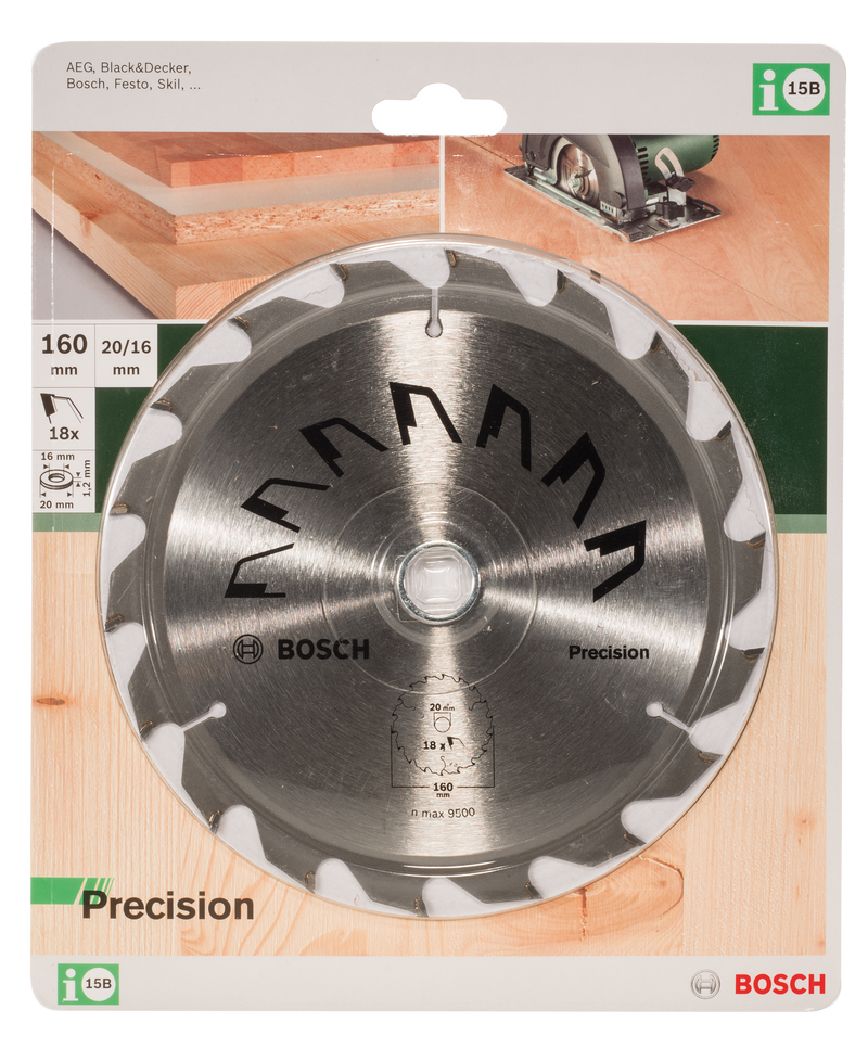Lâmina de serra circular Bosch GP WO H 160x20-18