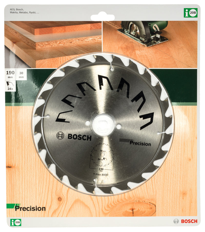 Lâmina de serra circular Bosch PRECISIOND= 190 mm; furo= 30 mm; de= 24