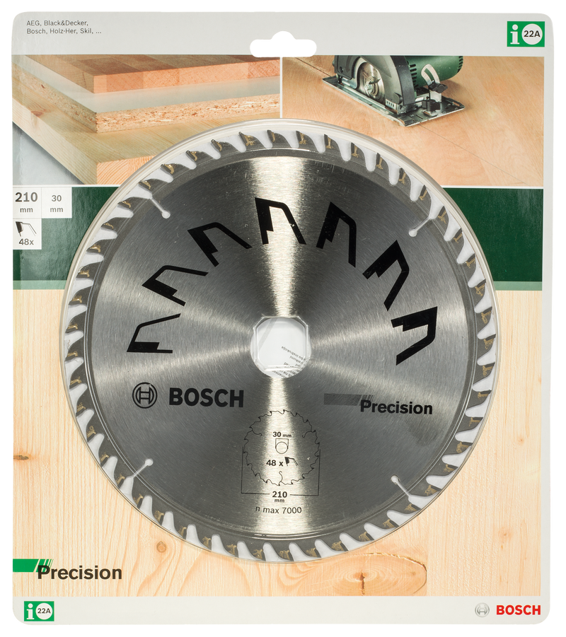 Bosch Circular Saw Blade PRECISIOND= 210 mm; hole= 30 mm; of= 48