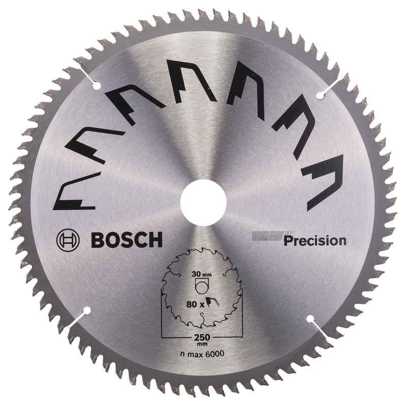 Bosch Circular Saw Blade PRECISIOND= 250 mm; hole= 30 mm; of= 80