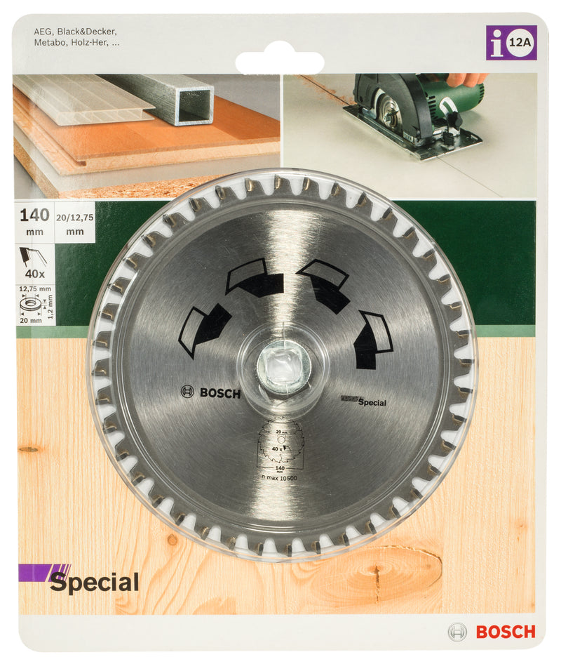 Lâmina de serra circular Bosch GS MU H 140x20-40