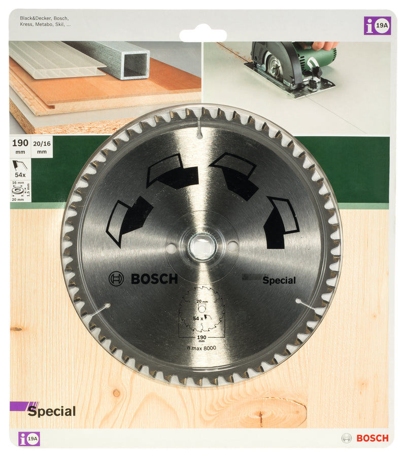 Lâmina de serra circular Bosch GS MU H 190x20-54