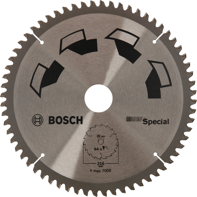 Bosch Circular Saw Blade SPECIALD= 210 mm; hole= 30 mm; of= 64