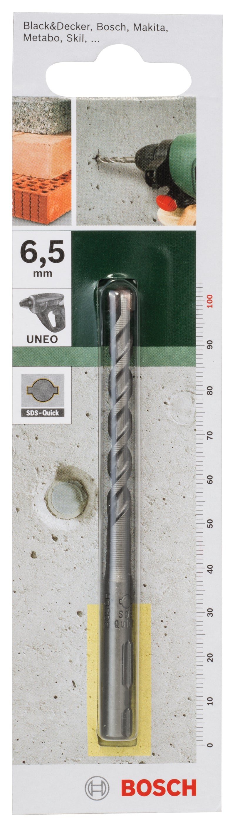 Broca Bosch SDS-Quick para betão de 6,5 mm