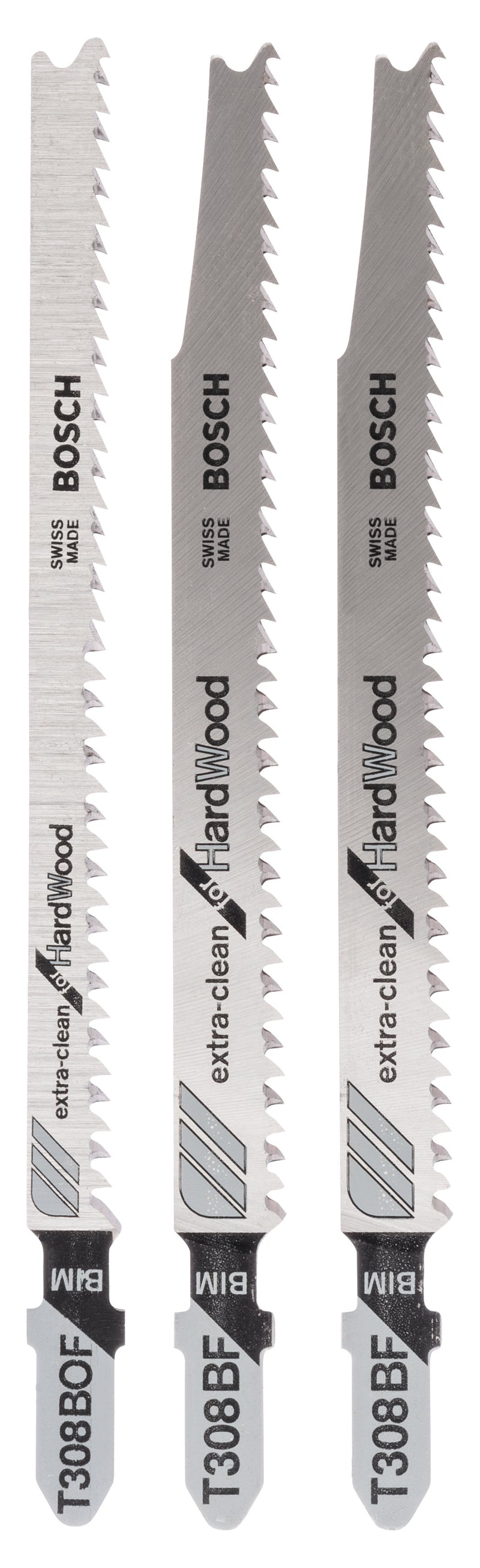 Bosch Set of 3 jigsaw blades with single-lug shank T 308 BF (2x); T 308 BOF