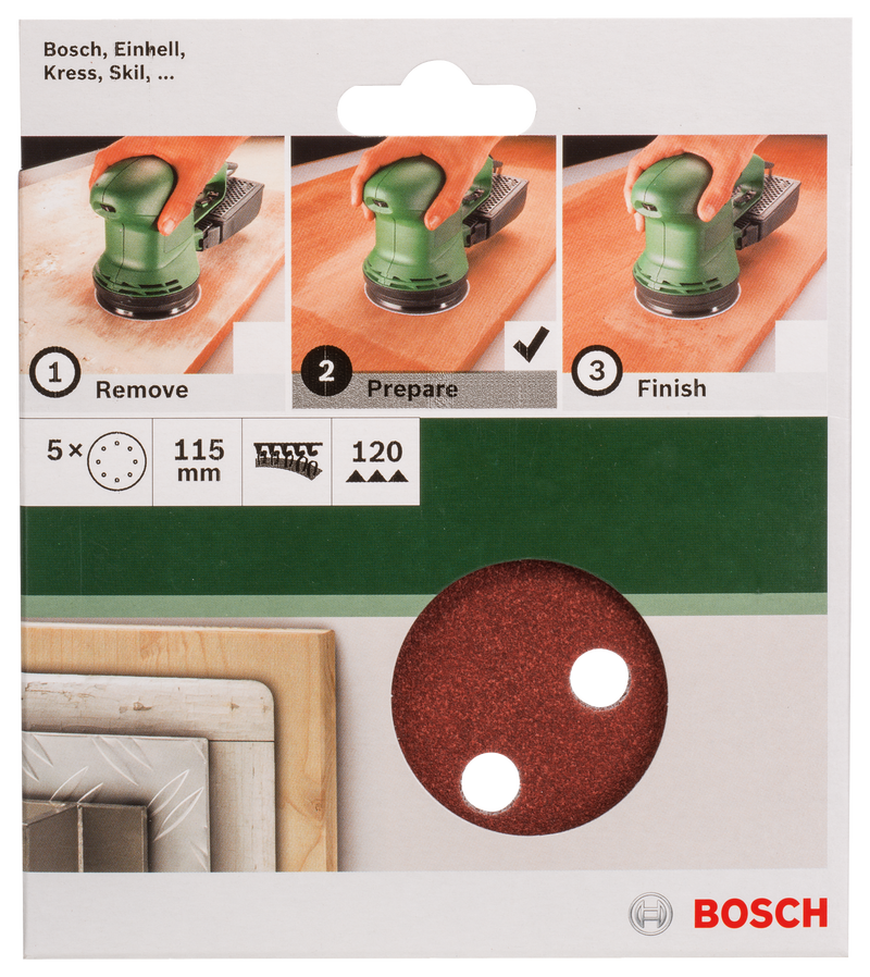 Bosch SET OF SANDING PAPERS