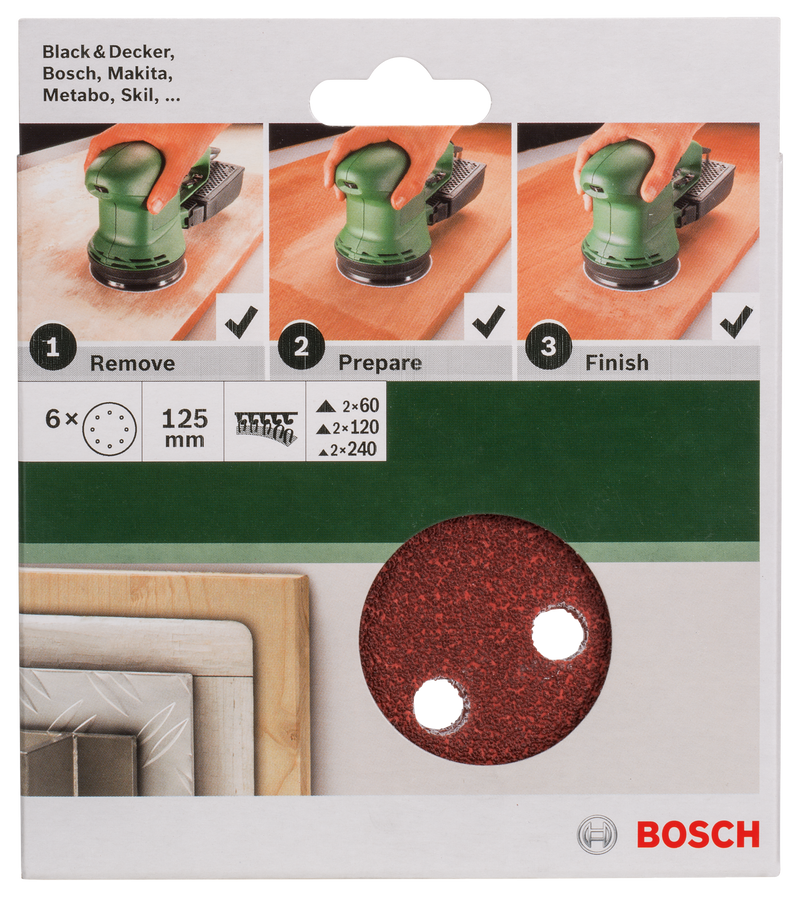 Conjunto de lixas Bosch