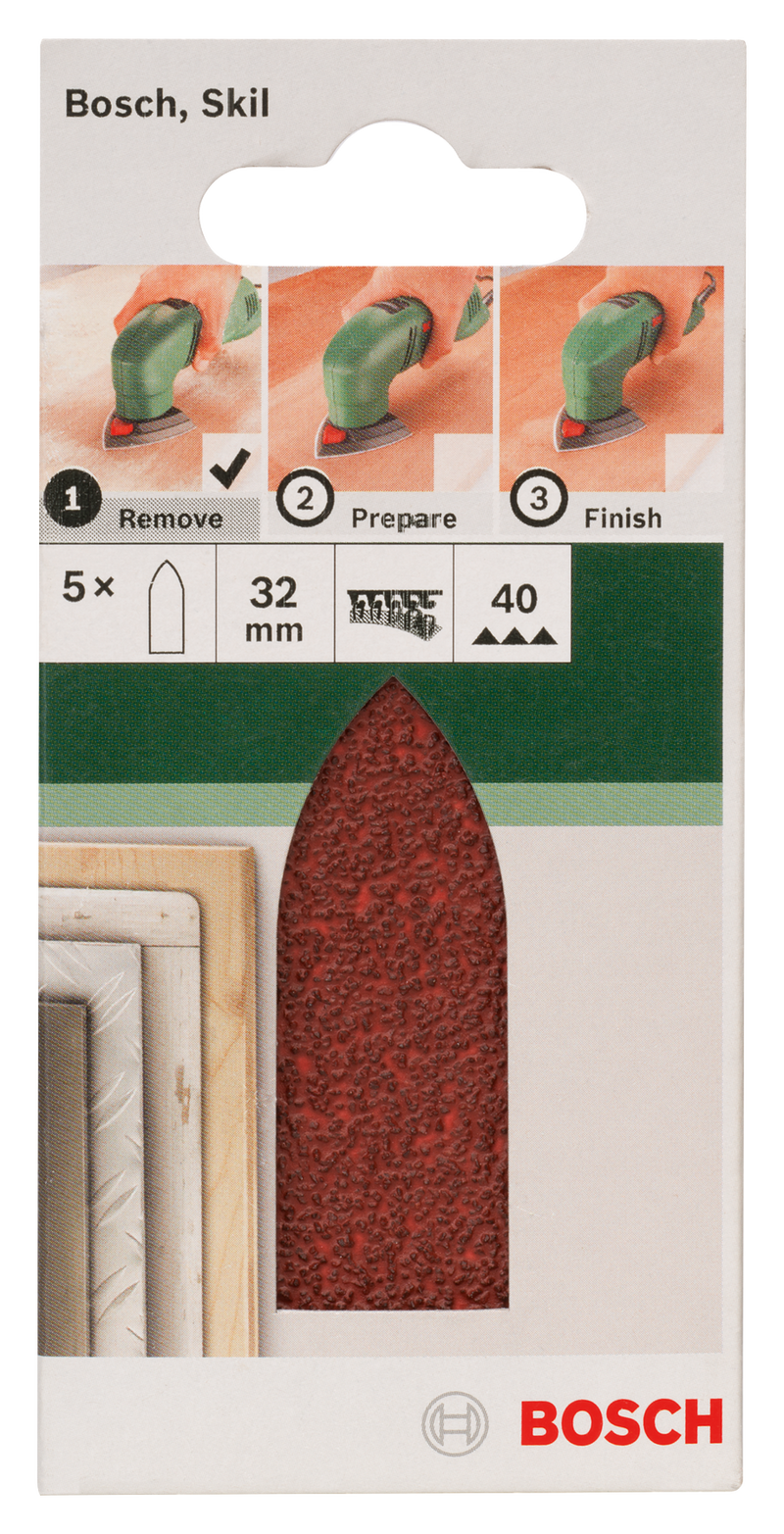 Bosch JUEGO DE PAPELES DE LIJA