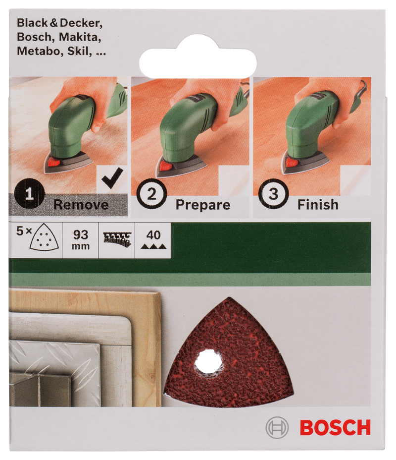 Bosch JUEGO DE PAPELES DE LIJA