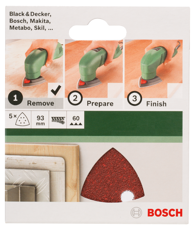 Bosch JUEGO DE PAPELES DE LIJA 123 105 8 mm 0,103