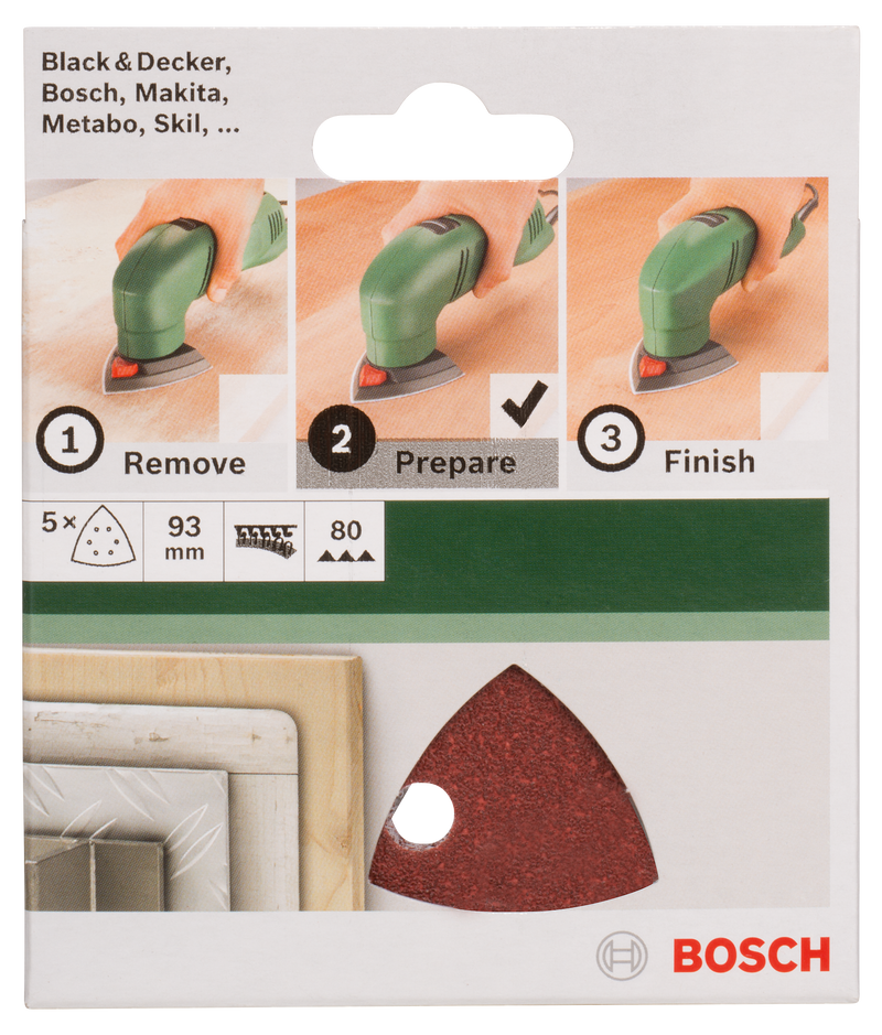 Bosch JUEGO DE PAPELES DE LIJA