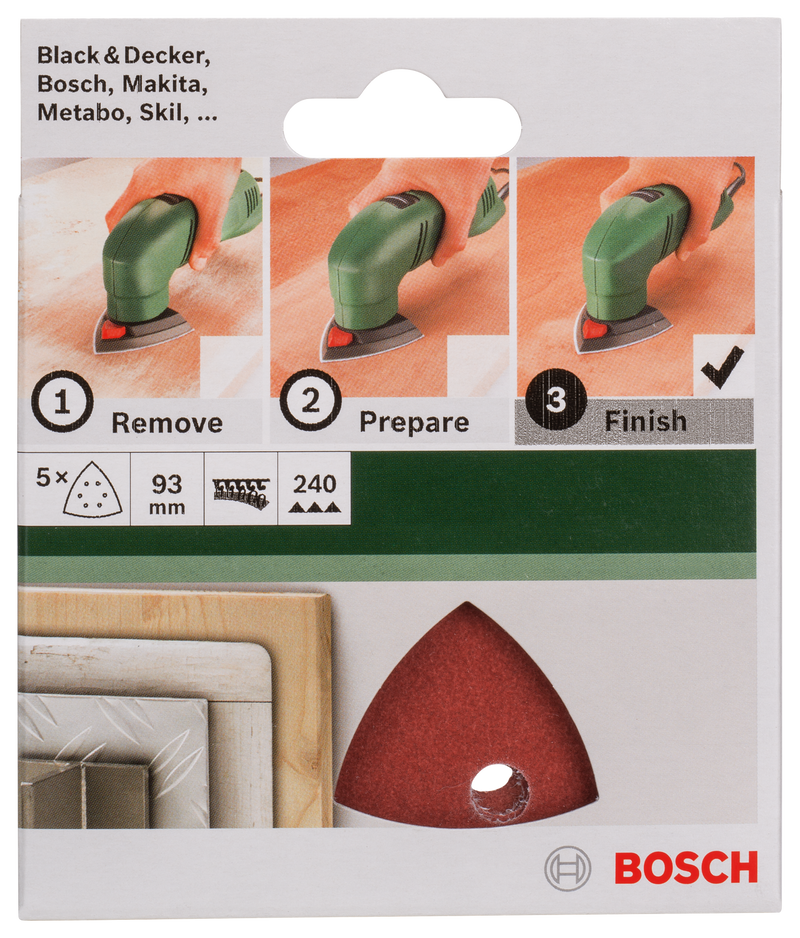 Bosch JUEGO DE PAPELES DE LIJA