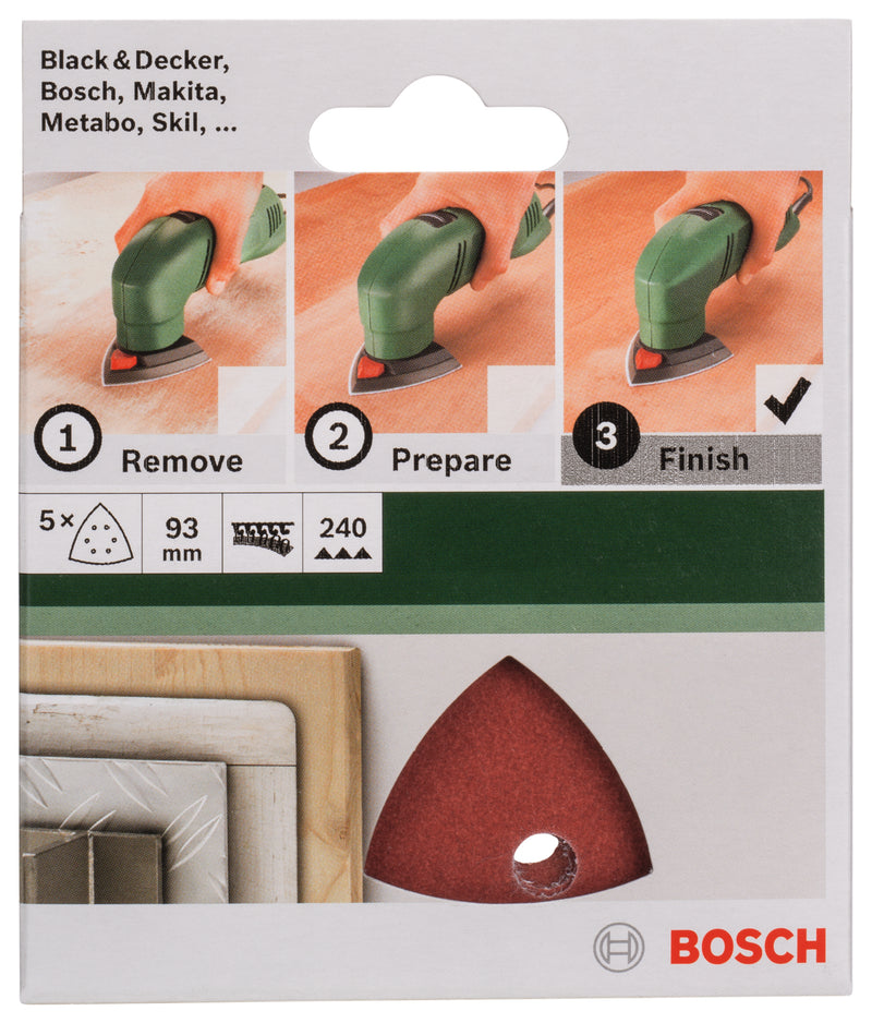 Bosch JUEGO DE PAPELES DE LIJA