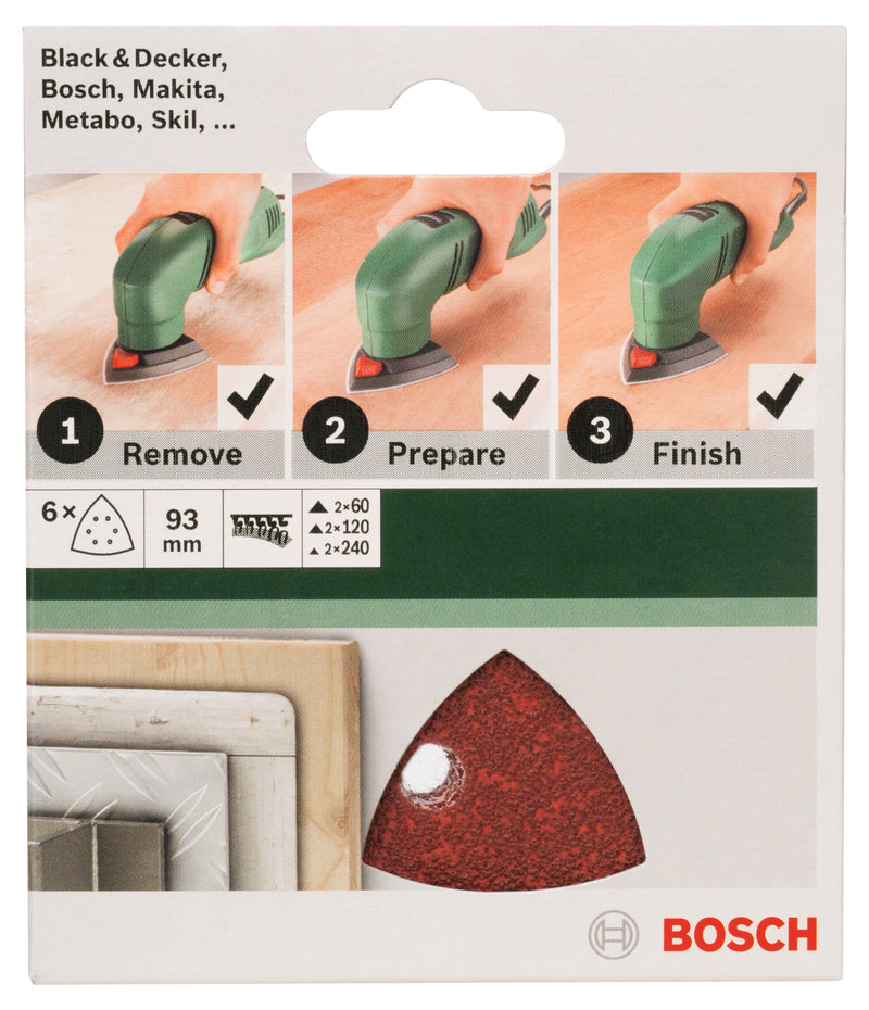 Bosch 5Pcs Set Sanding Paper