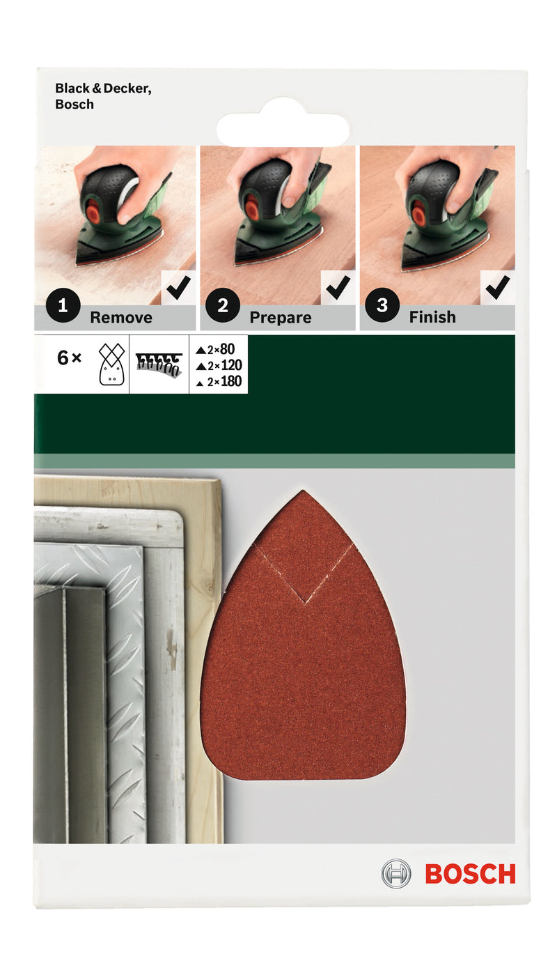 Hoja de lija Bosch 95 x 135 mm, mixta, B&amp;D Mouse