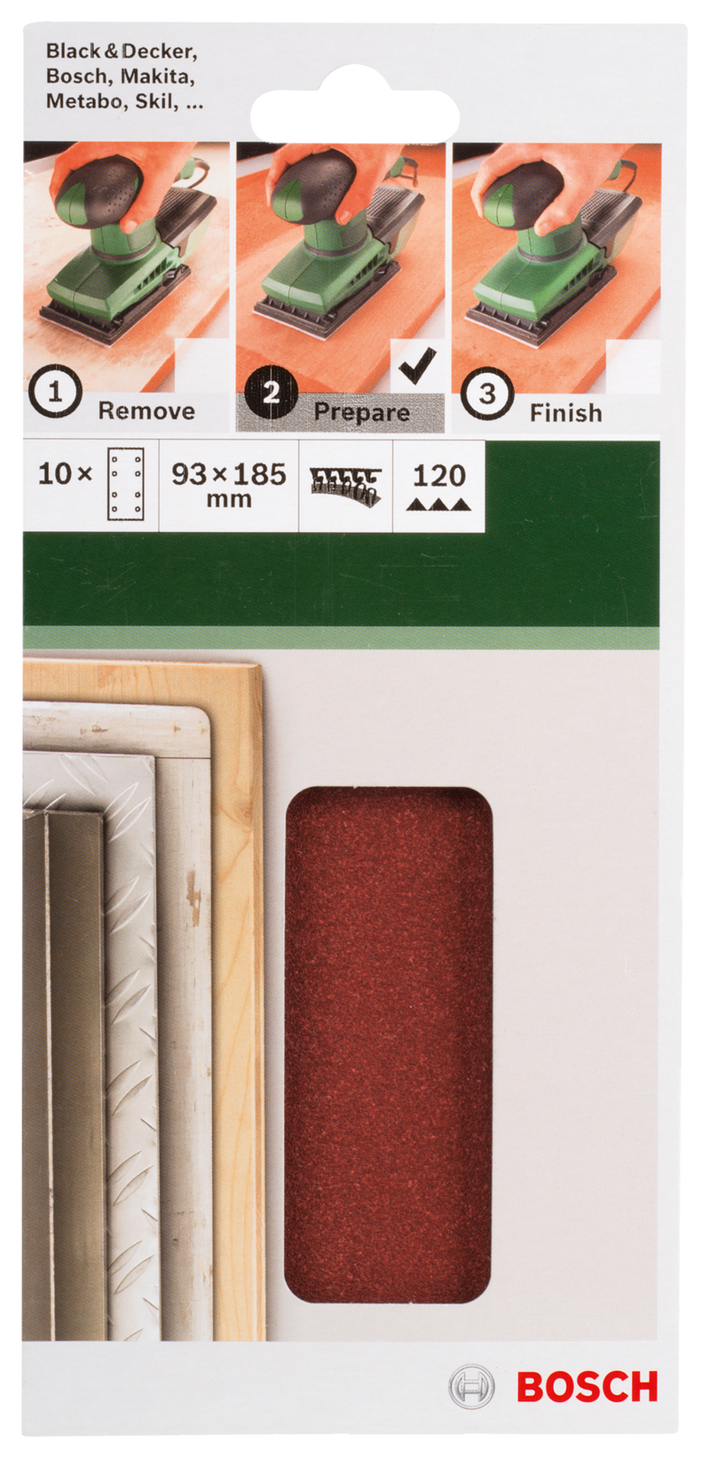 Bosch SET OF SANDING PAPERS