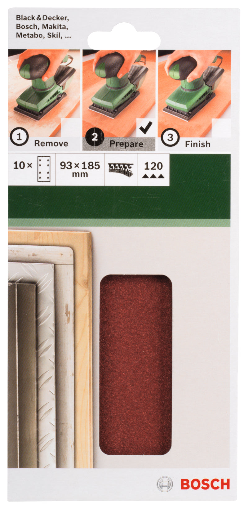 Bosch SET OF SANDING PAPERS