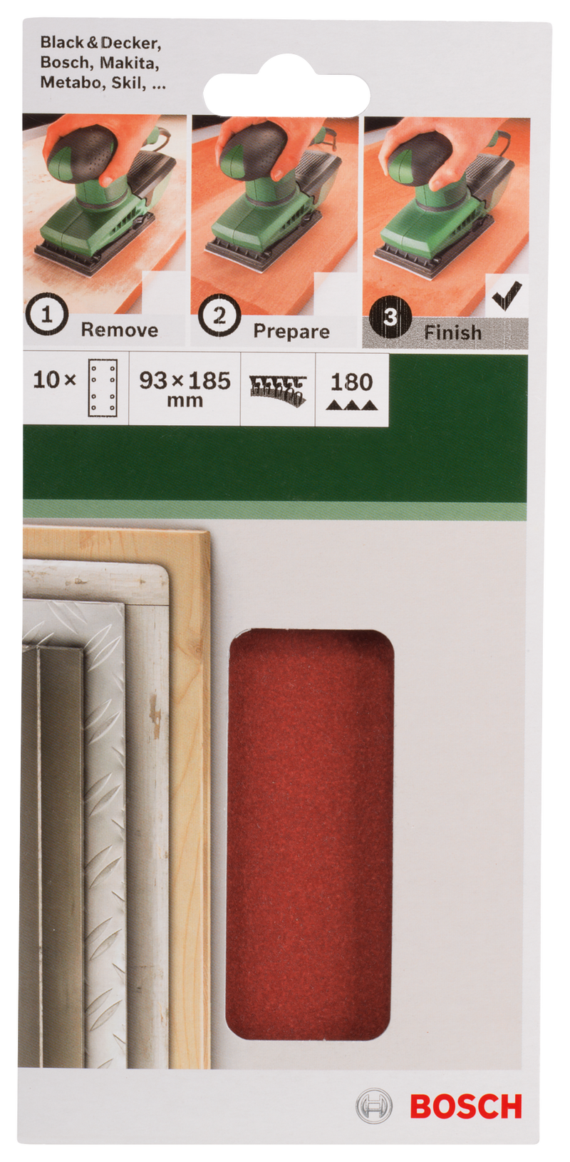 Bosch SET OF SANDING PAPERS
