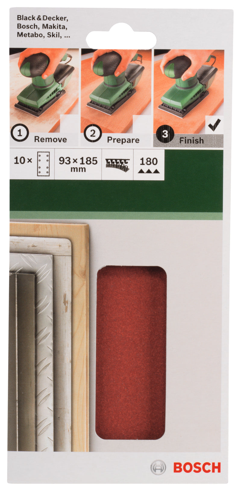 Bosch SET OF SANDING PAPERS