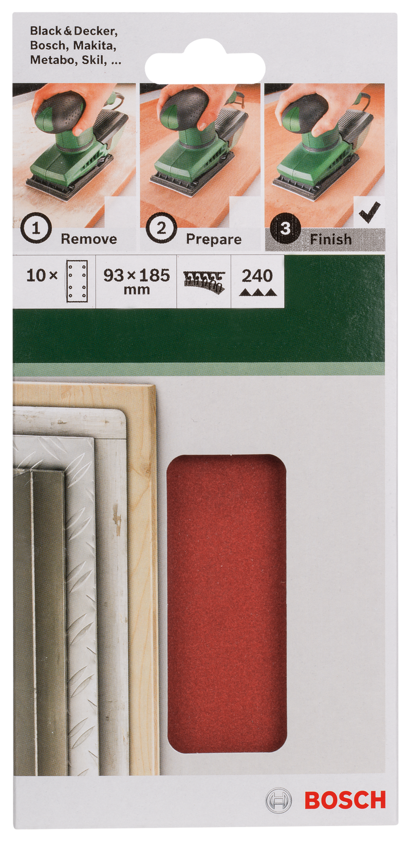 Conjunto de lixas Bosch