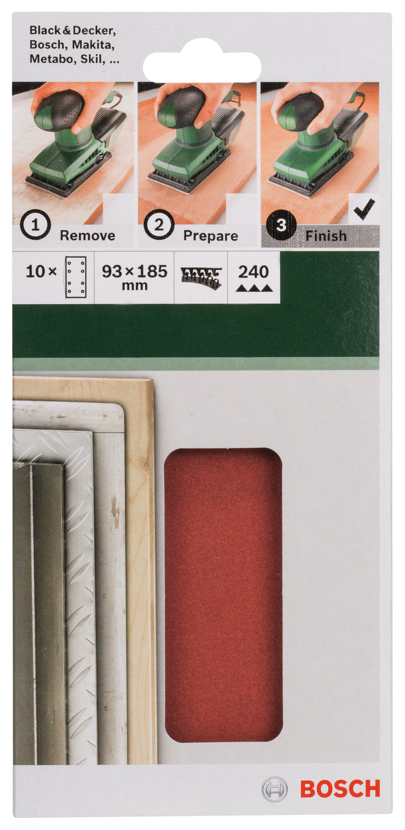 Conjunto de lixas Bosch