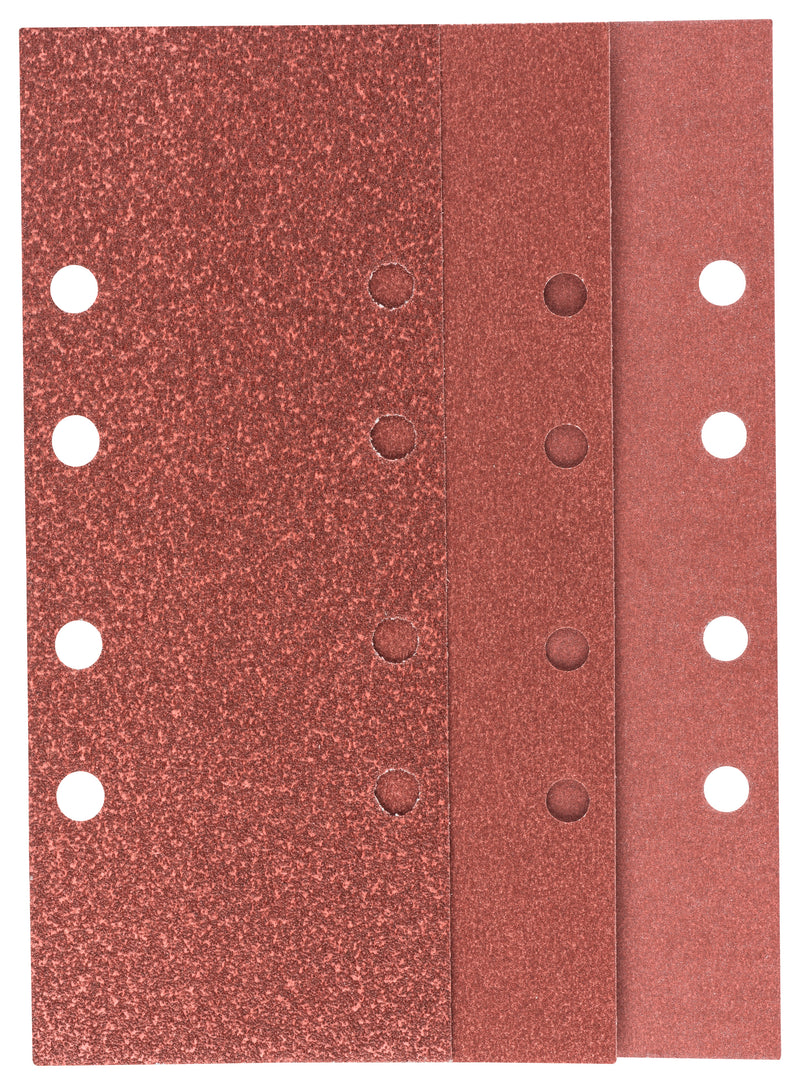 Conjunto Bosch de 10 folhas de lixa para lixadora orbital G = 60, 120, 180