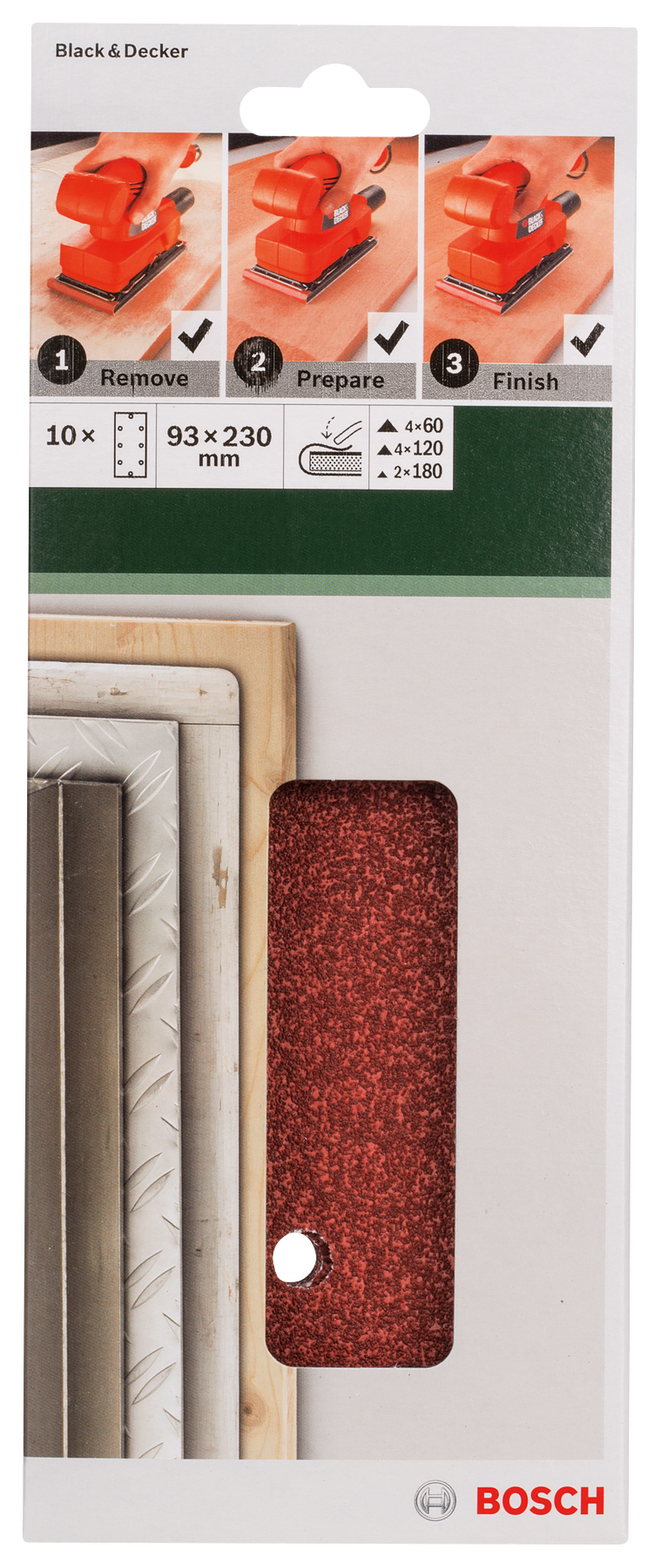 Bosch JUEGO DE PAPELES DE LIJA