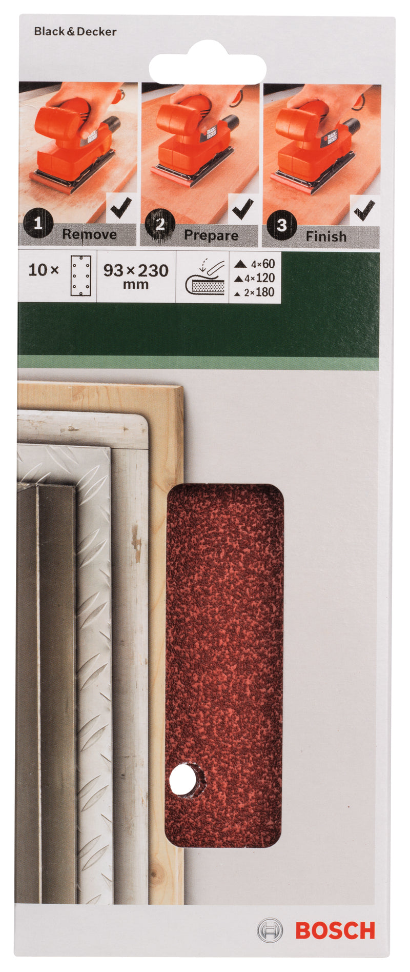 Bosch JUEGO DE PAPELES DE LIJA