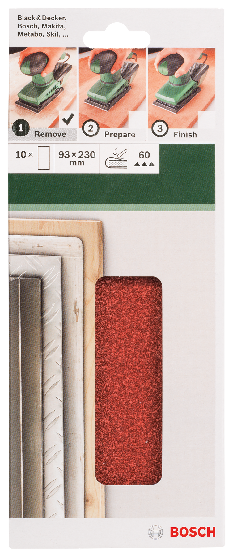 Bosch JUEGO DE PAPELES DE LIJA