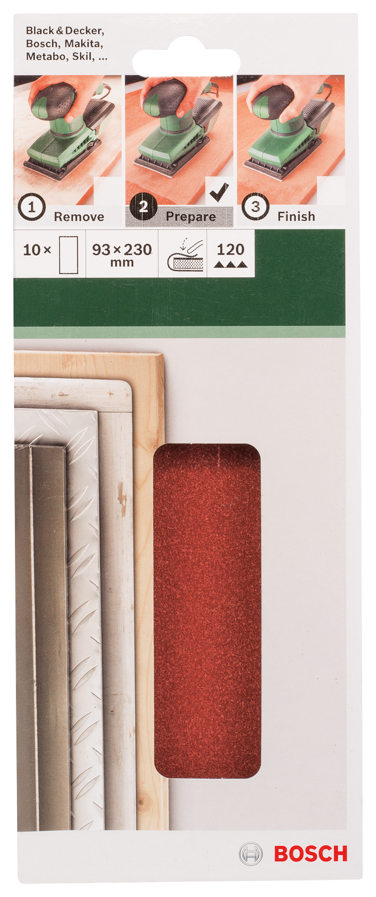 Bosch SET OF SANDING PAPERS