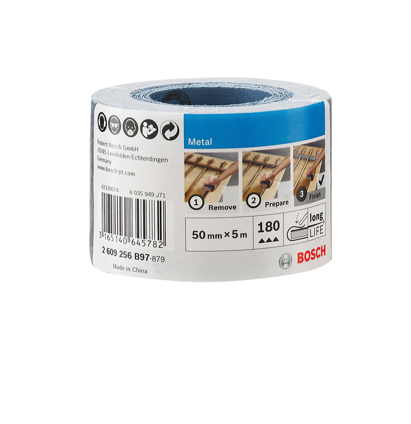 Bosch DIY sand. roll metal G180 50x500