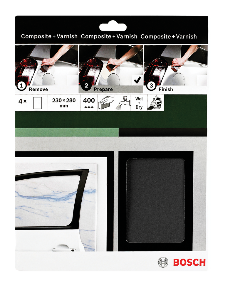 Bosch DIY lixa folhas verniz G400 230x280