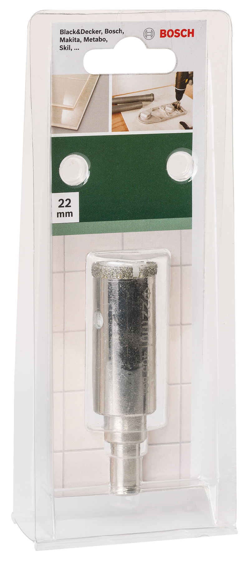 Serra copo diamantada BoschDiâmetro = 22 mm