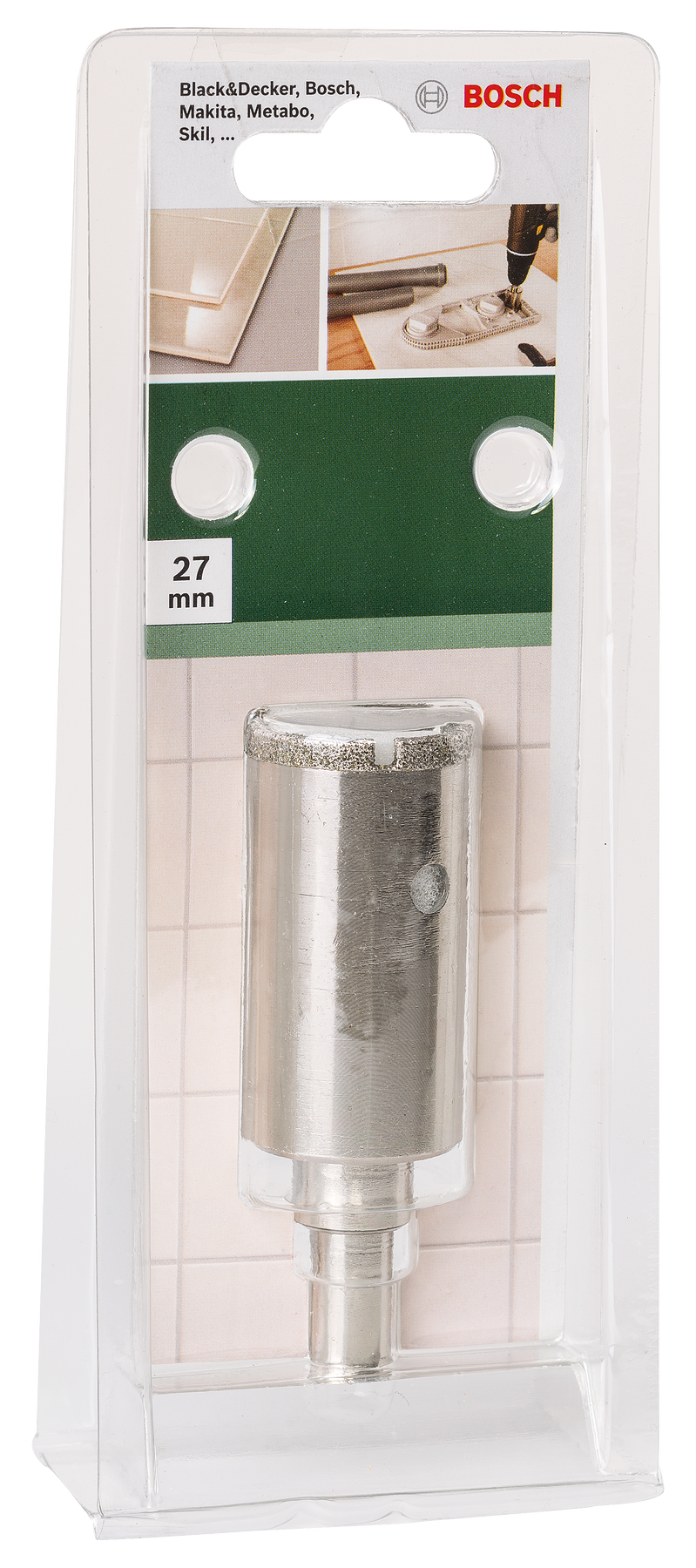 Serra copo diamantada BoschDiâmetro = 27 mm